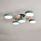 Lampada da soffitto LED scandinava dal design molecolare con luce d'ambiente moderna