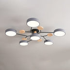 Lampada da soffitto LED scandinava dal design molecolare con luce d'ambiente moderna