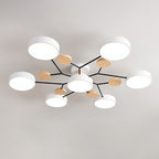 Lampada da soffitto LED scandinava dal design molecolare con luce d'ambiente moderna