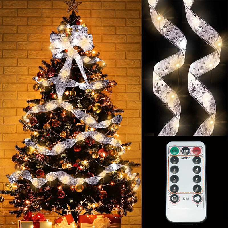 Luci decorative dell'albero di Natale del nastro