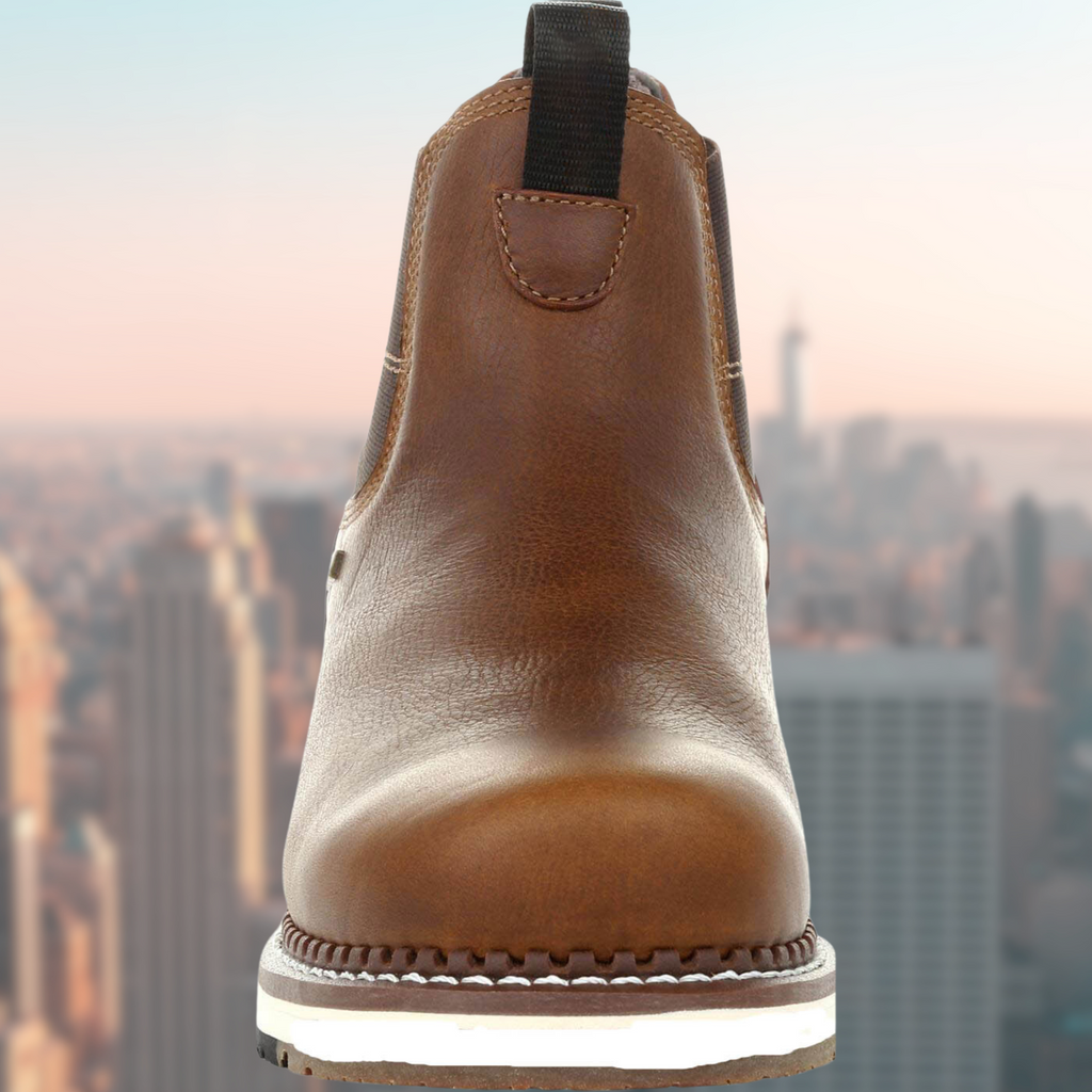 Stivali con zeppa da uomo resistenti e impermeabili - Chelsea Leather Work