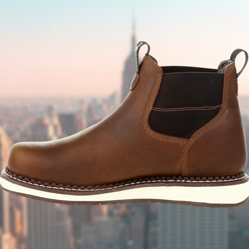 Stivali con zeppa da uomo resistenti e impermeabili - Chelsea Leather Work