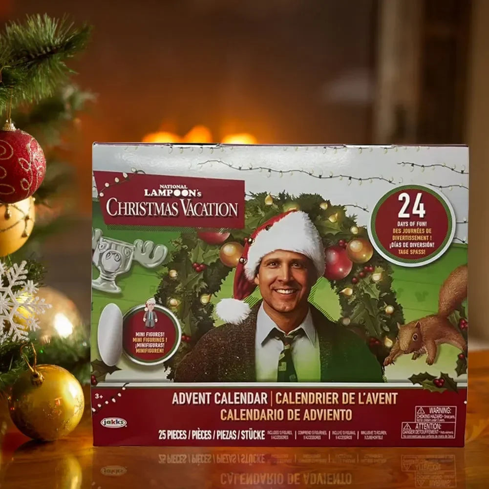 Calendario dell'Avvento con 24 giorni di figure 3D, regalo per il conto alla rovescia di Natale