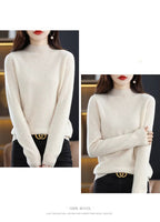 Maglione da donna Aurora in pura lana cashmere al 100% per l'autunno e l'inverno