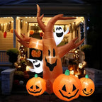 Albero di zucca gonfiabile della decorazione di Halloween all'aperto Autunno 2025
