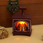 Caminetto per casa delle bambole Minoria in miniatura | Con effetto luce | Scala 1:12 | Natale e decorazioni per la casa | 7×4,9 cm
