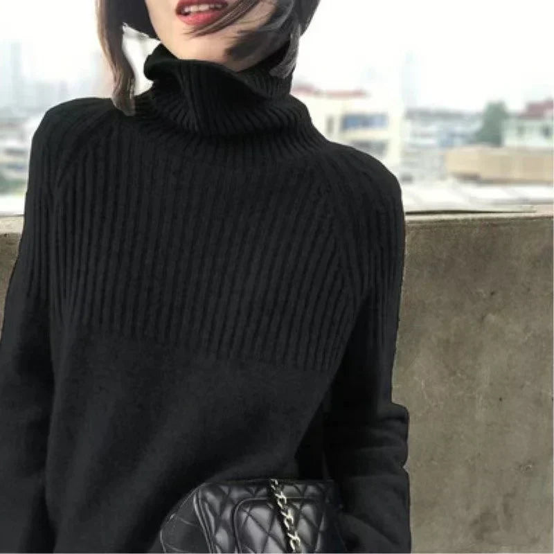 Elouise: Maglia Dolcevita in Lana da Donna