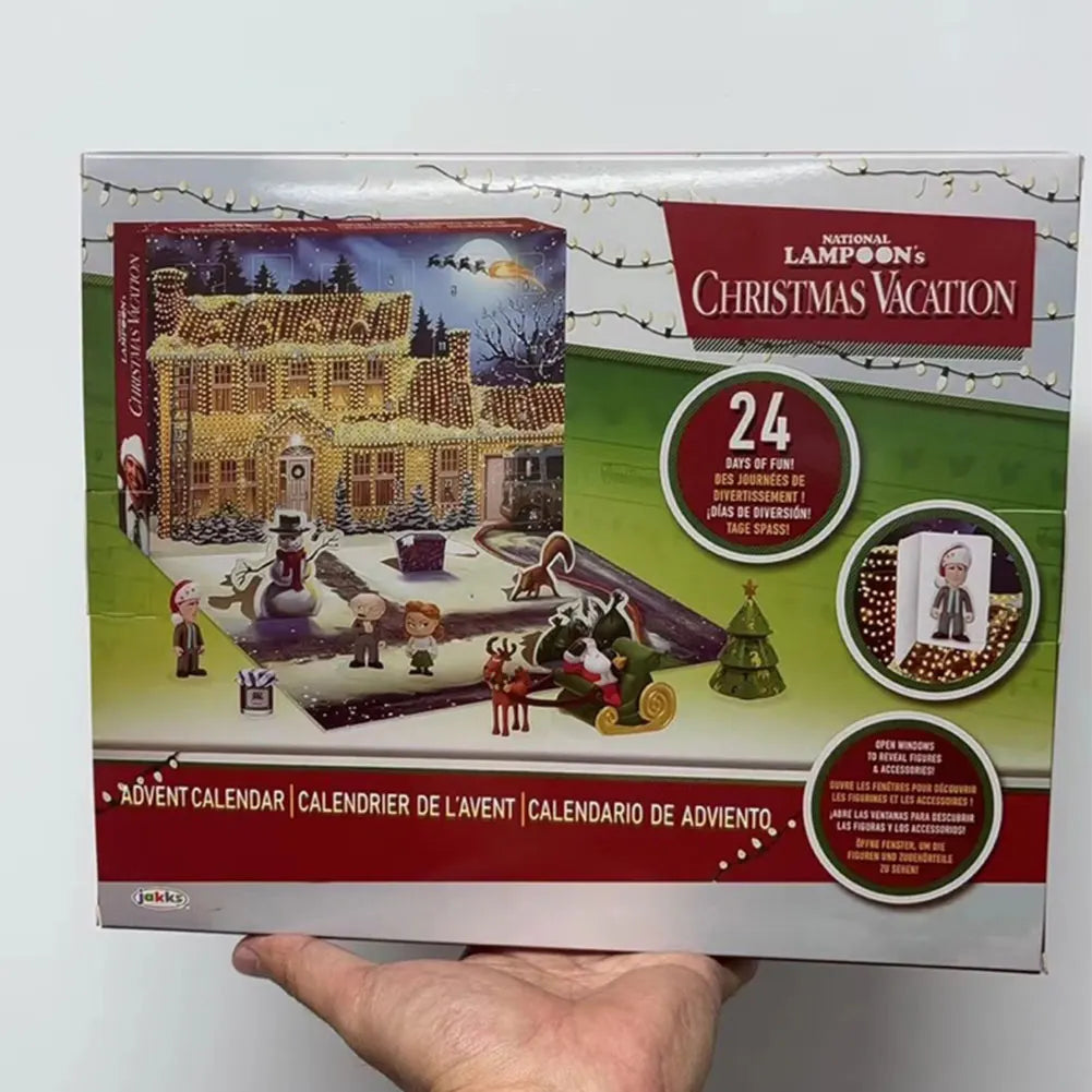 Calendario dell'Avvento con 24 giorni di figure 3D, regalo per il conto alla rovescia di Natale