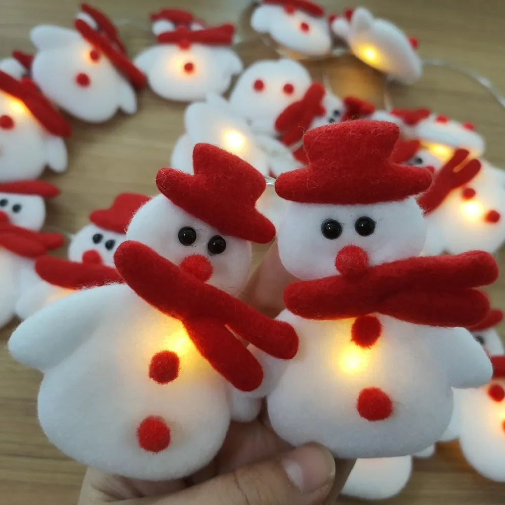 GelidoGlow | Luci dell'albero di Natale del pupazzo di neve e ornamenti pendenti