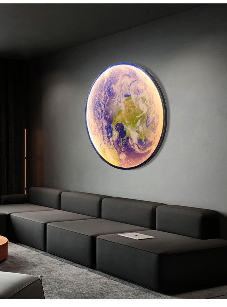 Lampada da soffitto o da parete a LED 3D Luna o Terra (3 stili) 24 cm-80 cm