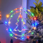 Anello luminoso natalizio a LED LumiRing | Alimentato tramite USB | 8 modalità di illuminazione | Bianco caldo e colorato | Decorazione per Natale e celebrazioni