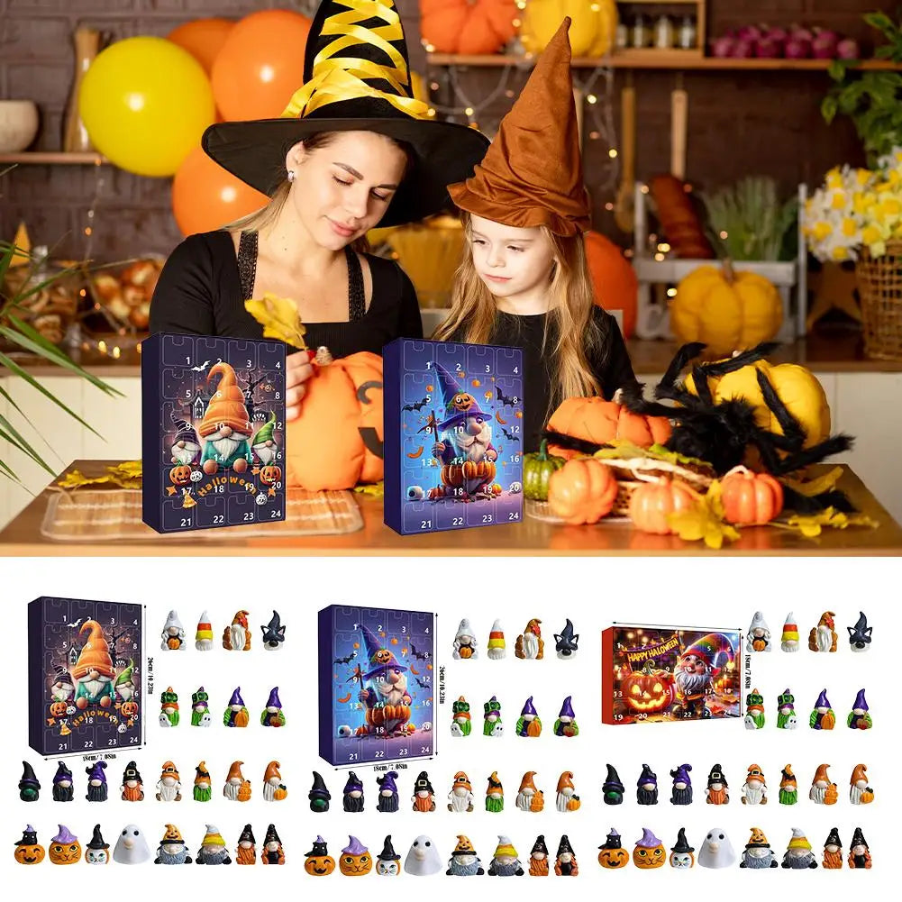 Calendario per il conto alla rovescia di Halloween a tema gnomo | Edizione Decor 2025