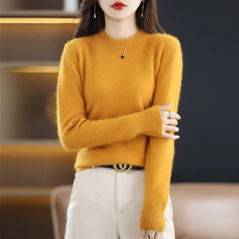 Aud: Maglione da donna 100% cashmere con scollo a O