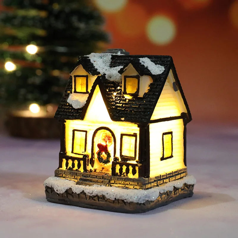 Casa con illuminazione natalizia a LED | Decorazioni creative per occasioni festive
