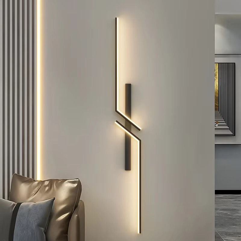 Elegante applique da parete a strisce LED per decorazioni domestiche moderne