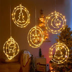 Anello luminoso natalizio a LED LumiRing | Alimentato tramite USB | 8 modalità di illuminazione | Bianco caldo e colorato | Decorazione per Natale e celebrazioni