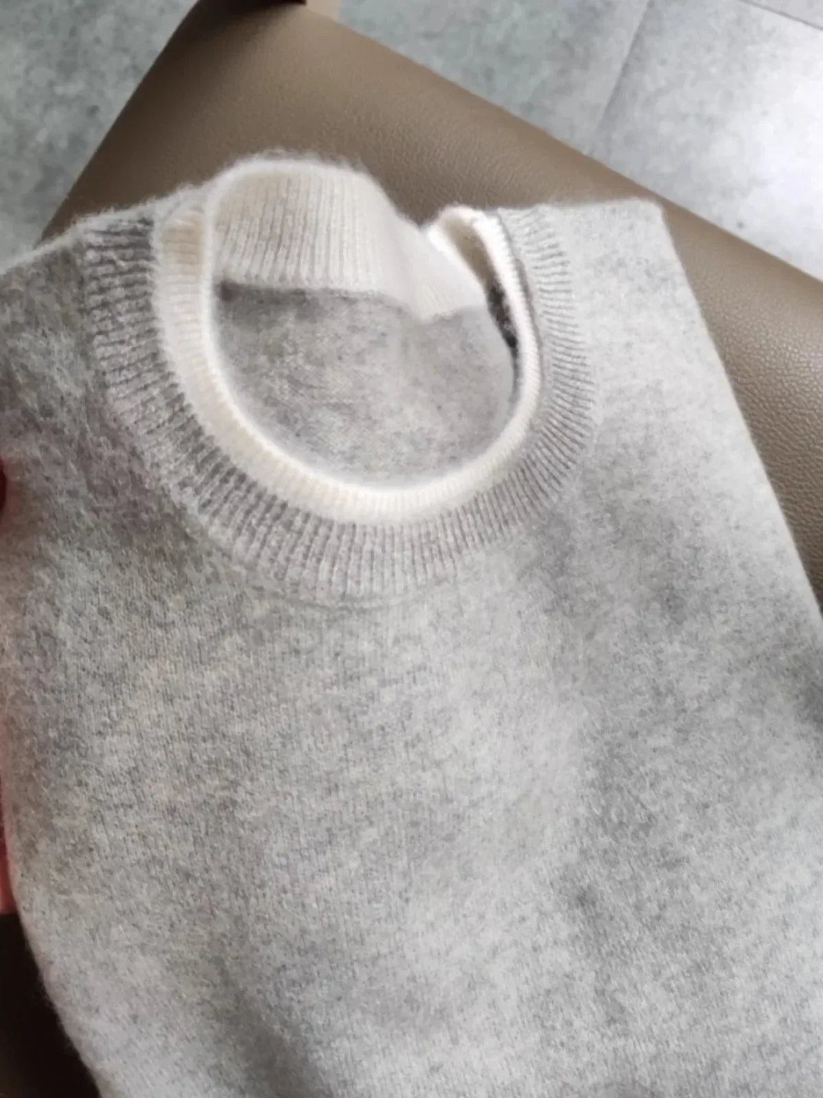 Maglione da Donna Girocollo in Puro Cashmere 100% Capra Imperoe | Pullover ampio lavorato a maglia autunno/inverno