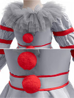 Costume da clown di Halloween | Abito in stile vittoriano con volant