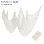 Decorazione di Halloween Web spettrale da incubo