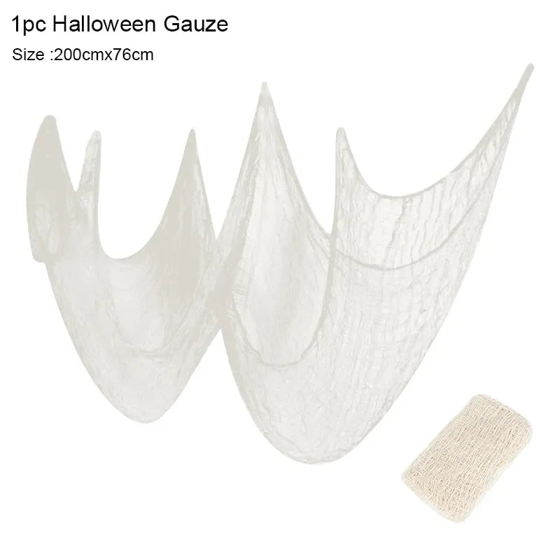 Decorazione di Halloween Web spettrale da incubo