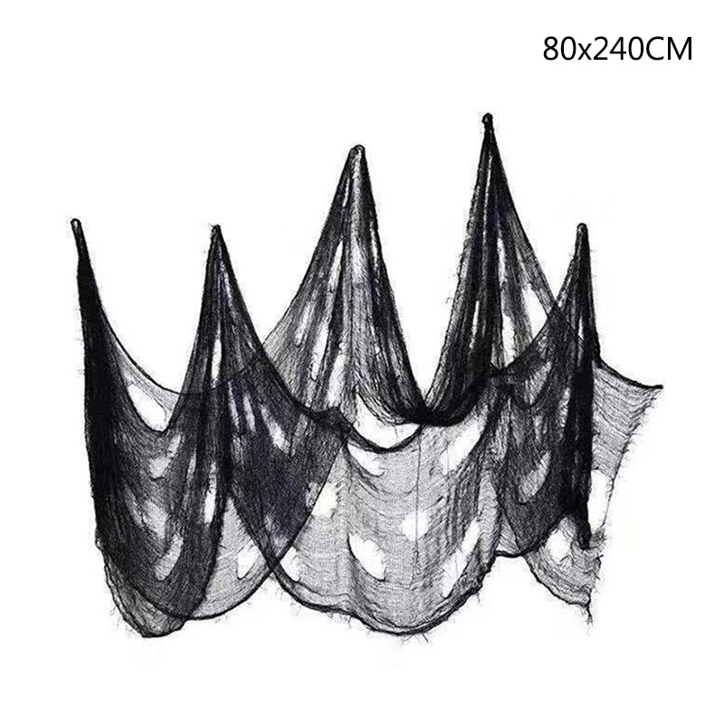 Decorazione di Halloween ragnatela elastica artificiale
