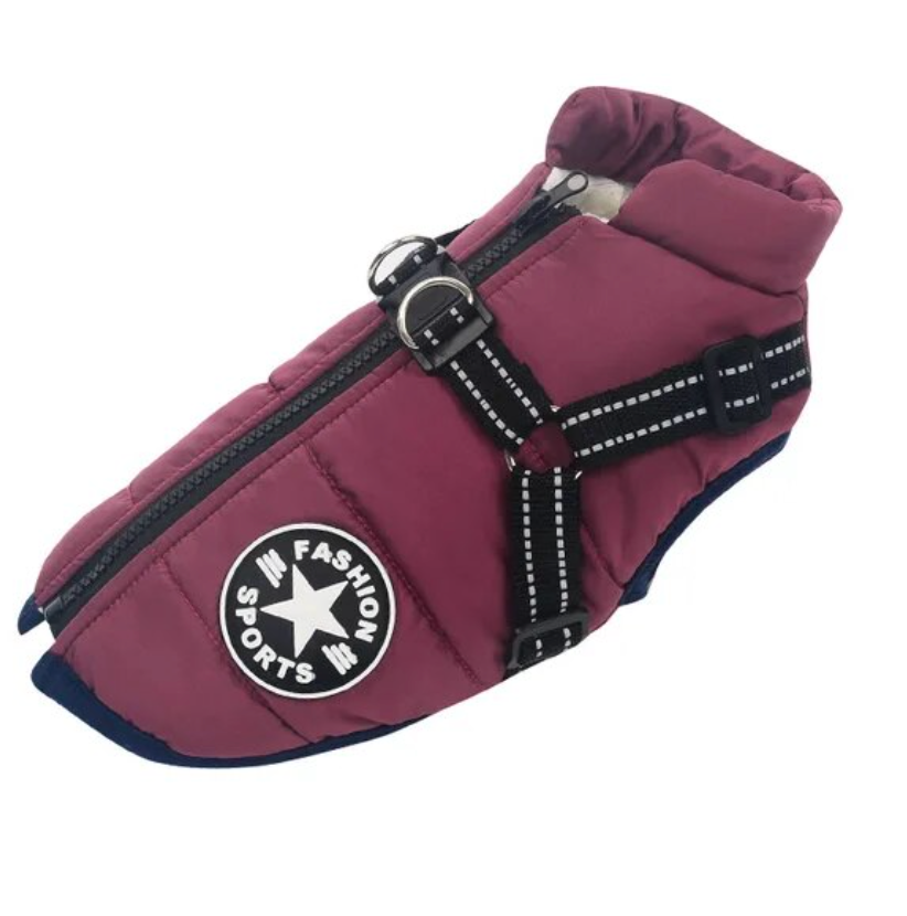 Cappotto per cani impermeabile con cinghie ventrali | Emmaly
