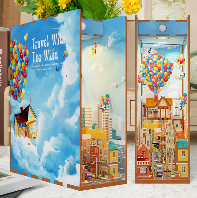 Magisches 3D Holz Puzzle Buchregal Set | Mondo fantastico
