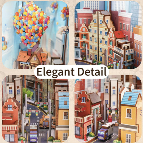 Magisches 3D Holz Puzzle Buchregal Set | Mondo fantastico