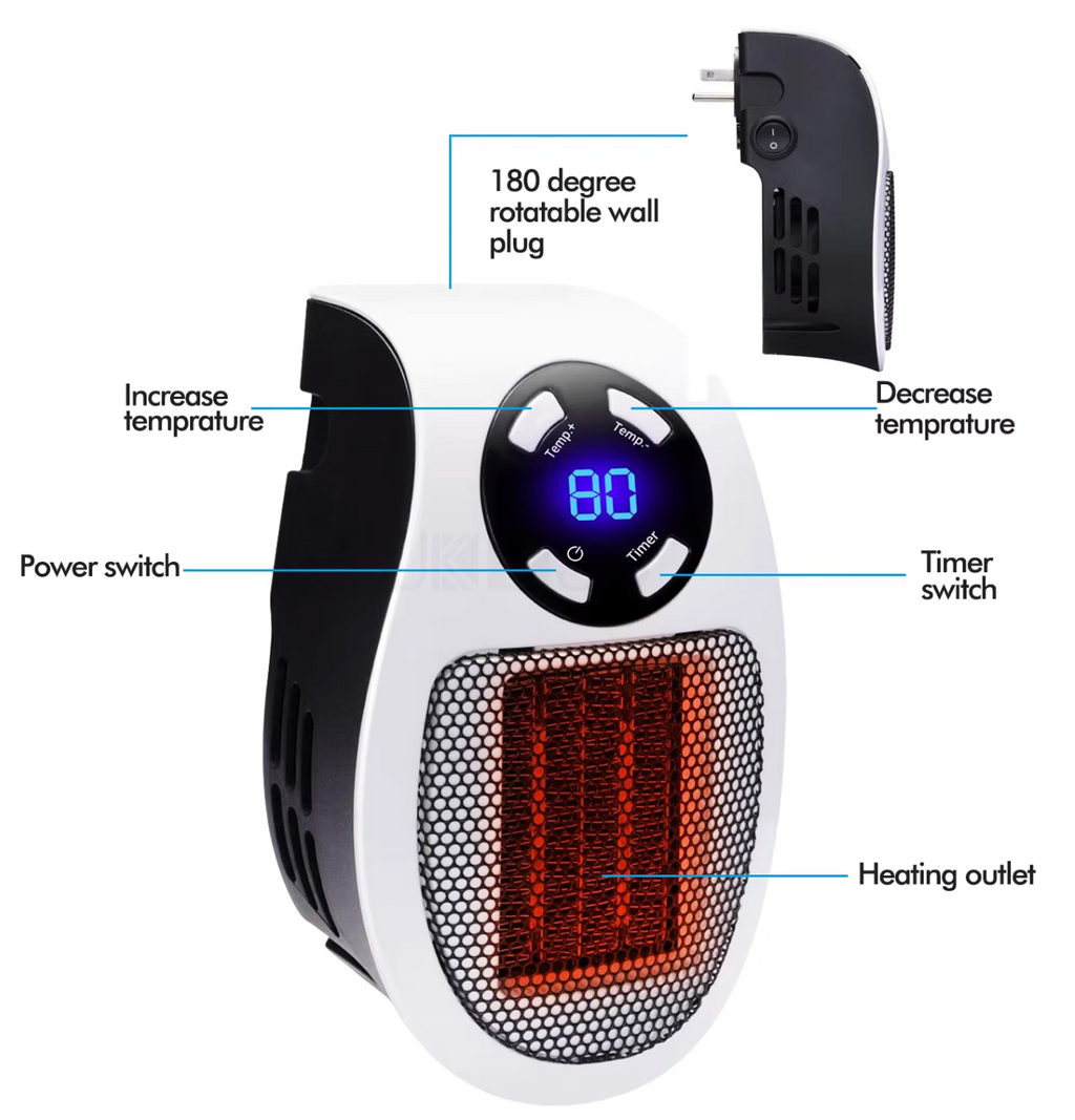 Riscaldatore elegante LuxaHeat | Riscaldatore portatile per un calore confortevole ovunque
