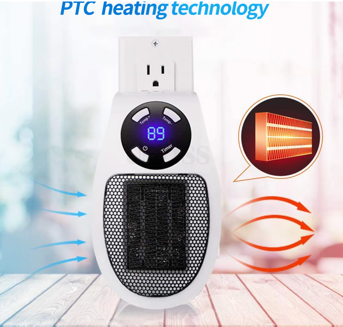 Riscaldatore elegante LuxaHeat | Riscaldatore portatile per un calore confortevole ovunque