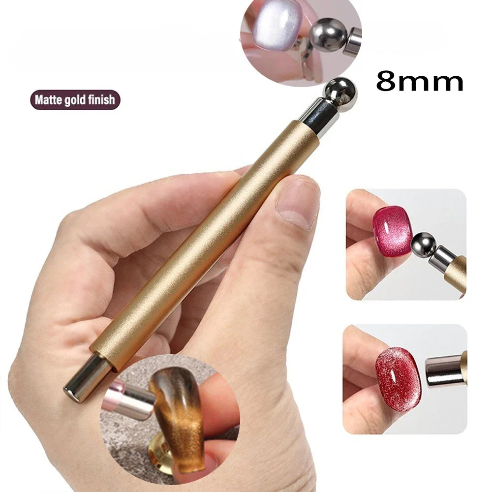 Magnete per unghie Cat Eye Strumento penna magnetica a doppia testa per un design preciso della nail art TikTok Viral Fall 2026