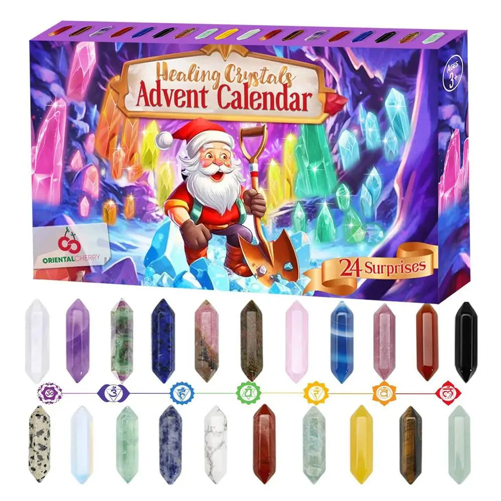 Gioia di cristallo | Calendario dell'Avvento 2025 con 24 cristalli e pietre preziose | Natale