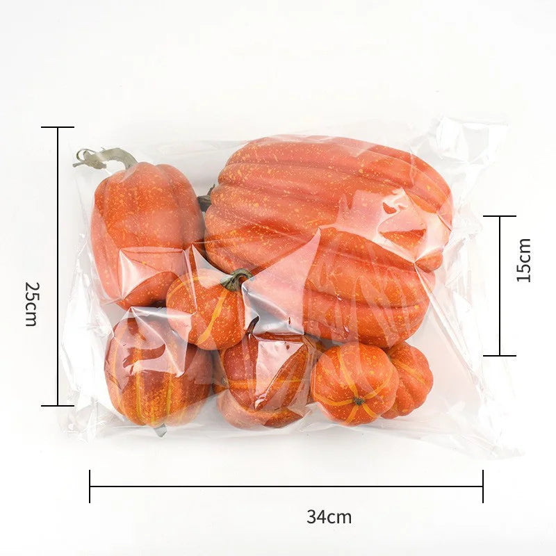 Zucche decorative Ciondolo di zucca | Set da 7 pezzi | Decorazioni autunnali e di Halloween | Leggero e riutilizzabile