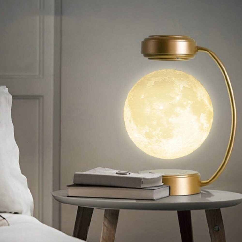 Lampada notturna lunare levitante magnetica 3D