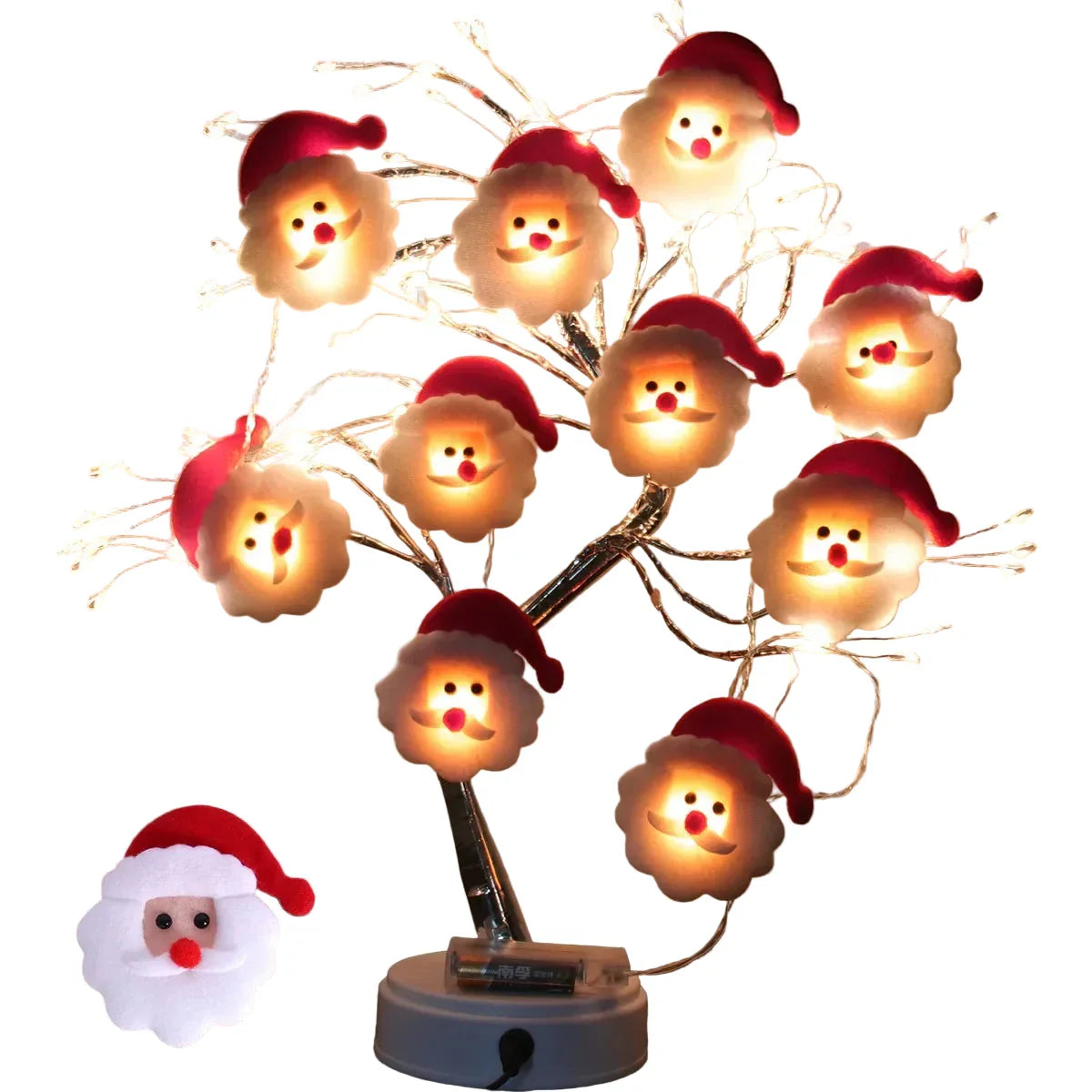 GelidoGlow | Luci dell'albero di Natale del pupazzo di neve e ornamenti pendenti