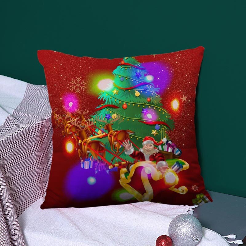 Federa per cuscino LED serie natalizia