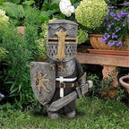 Set di statue da giardino del cavaliere Decorazione da giardino medievale Collezione di gnomi Autunno 2026 Tendenza