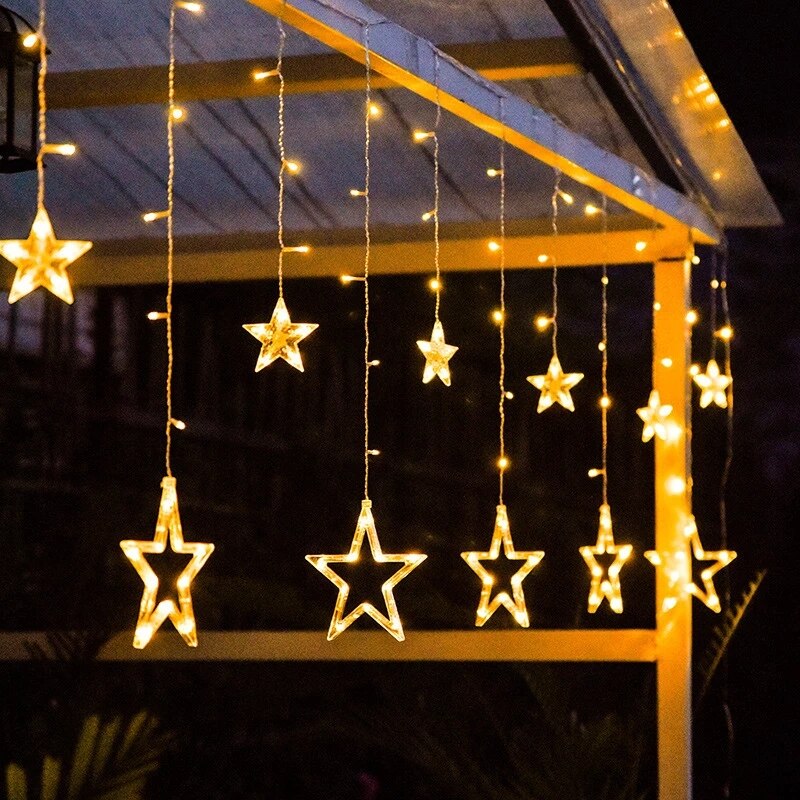 Decorazione delle luci della stringa del LED della lampada solare della stella della luna