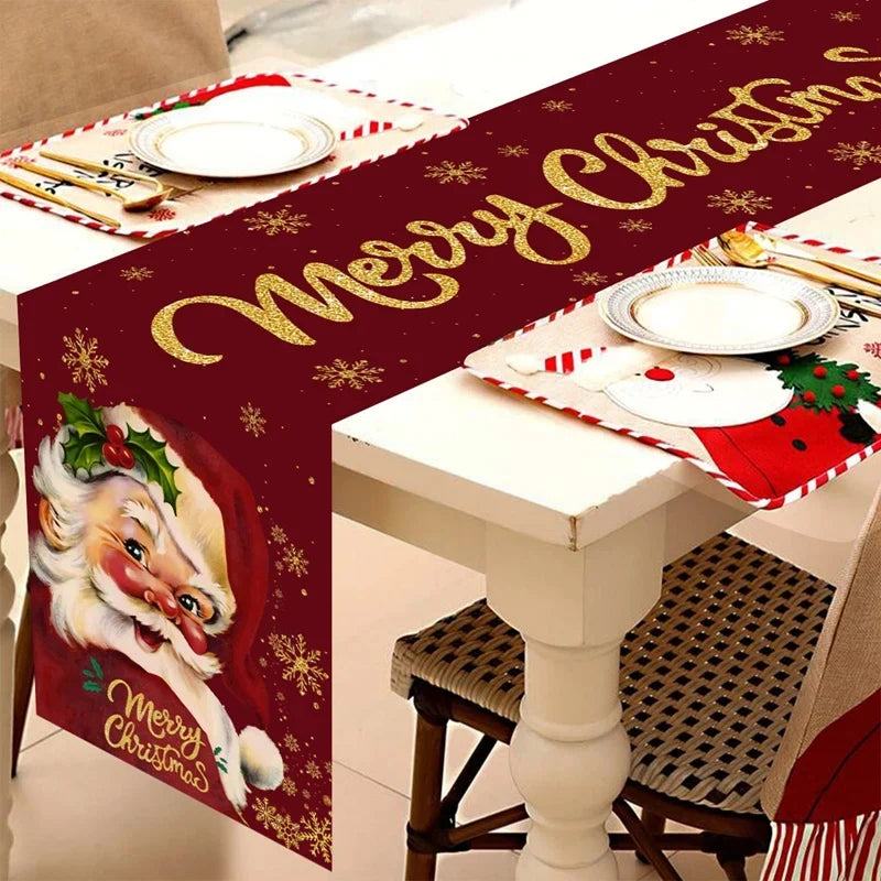 FestiLoom Runner da tavola natalizio | Design "Buon Natale" | 100% poliestere | Decorazioni festive per Natale e Capodanno 2025/2026