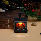 Caminetto per casa delle bambole Minoria in miniatura | Con effetto luce | Scala 1:12 | Natale e decorazioni per la casa | 7×4,9 cm