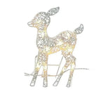 Set di decorazioni per esterni con renne con luci di Natale