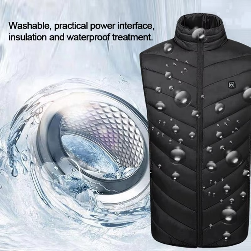 Gilet riscaldato unisex alimentato tramite USB per gli appassionati di outdoor