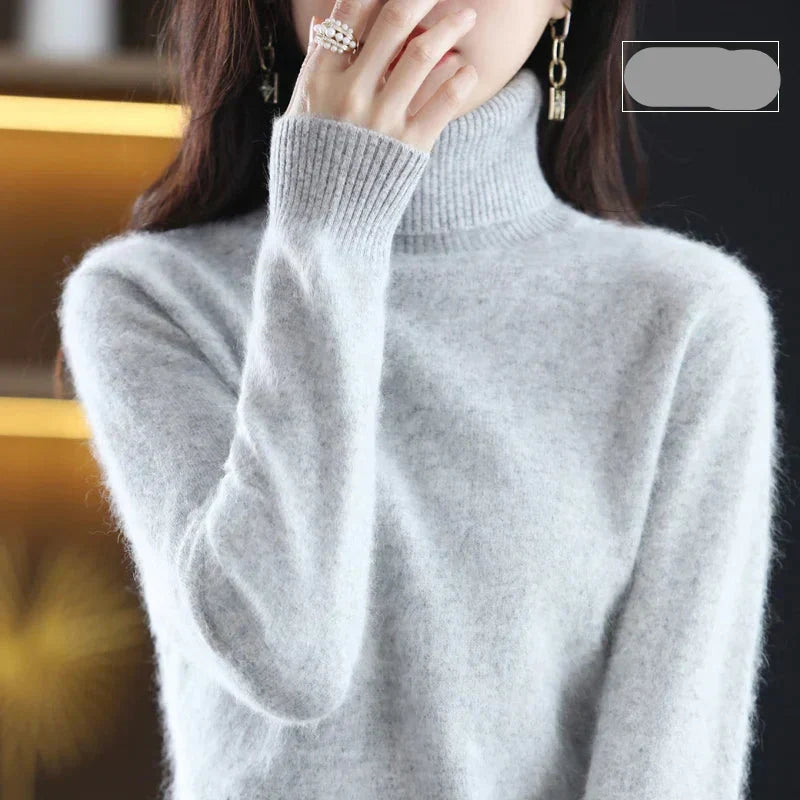 Maglione Emma Collo Alto in Puro Cashmere 100%: per l'Autunno e l'Inverno