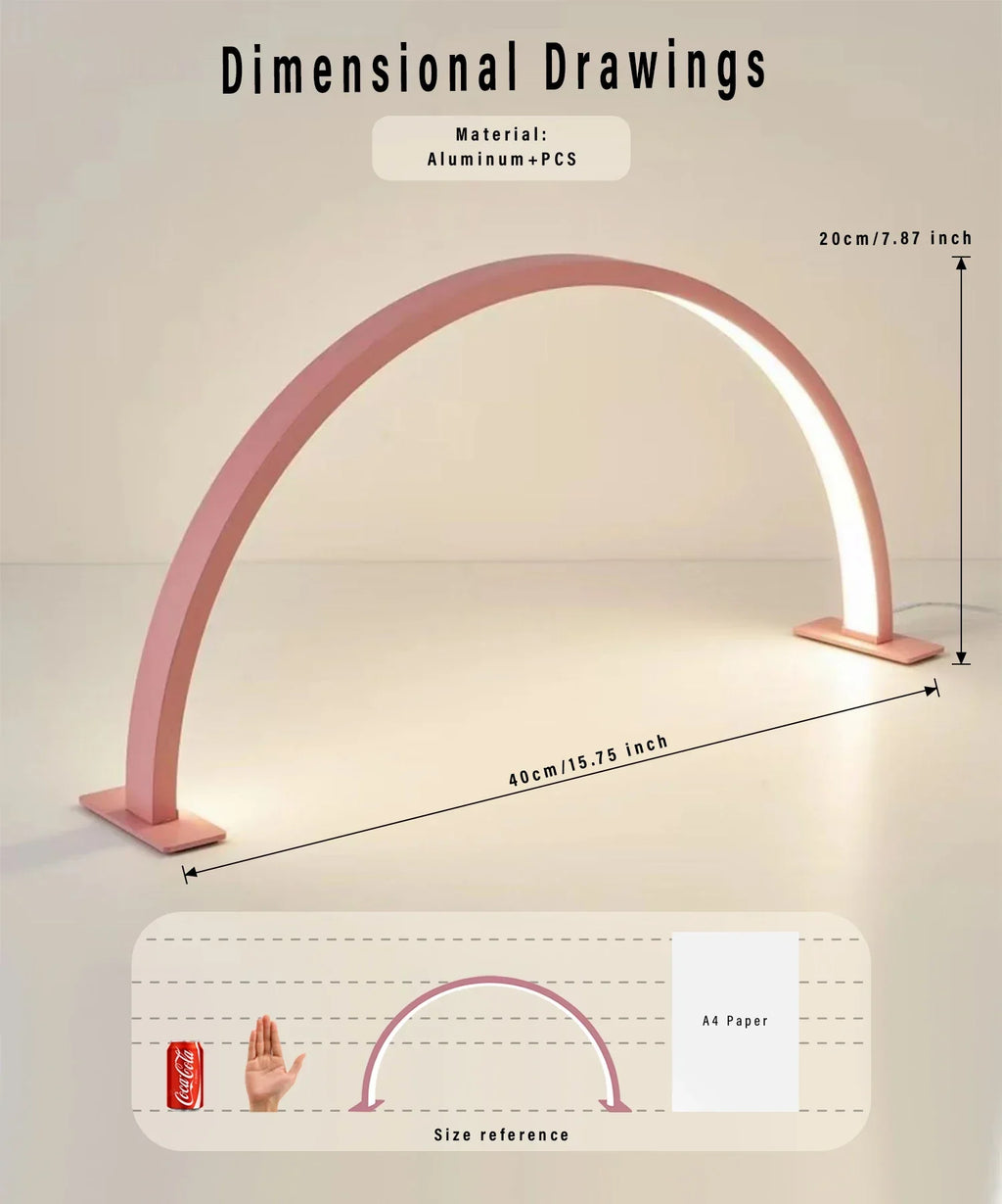 Lampada per unghie LED LUNAIL | Design a mezzaluna | USB | Per Nail Studio e casa
