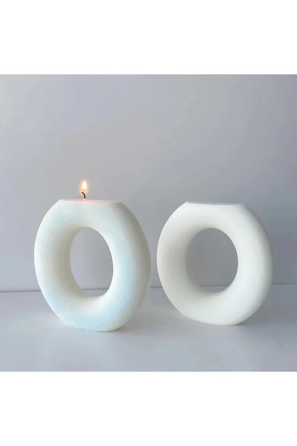 Forma di candela a strisce fai-da-te