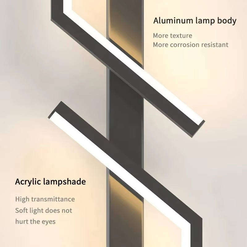 Elegante applique da parete a strisce LED per decorazioni domestiche moderne
