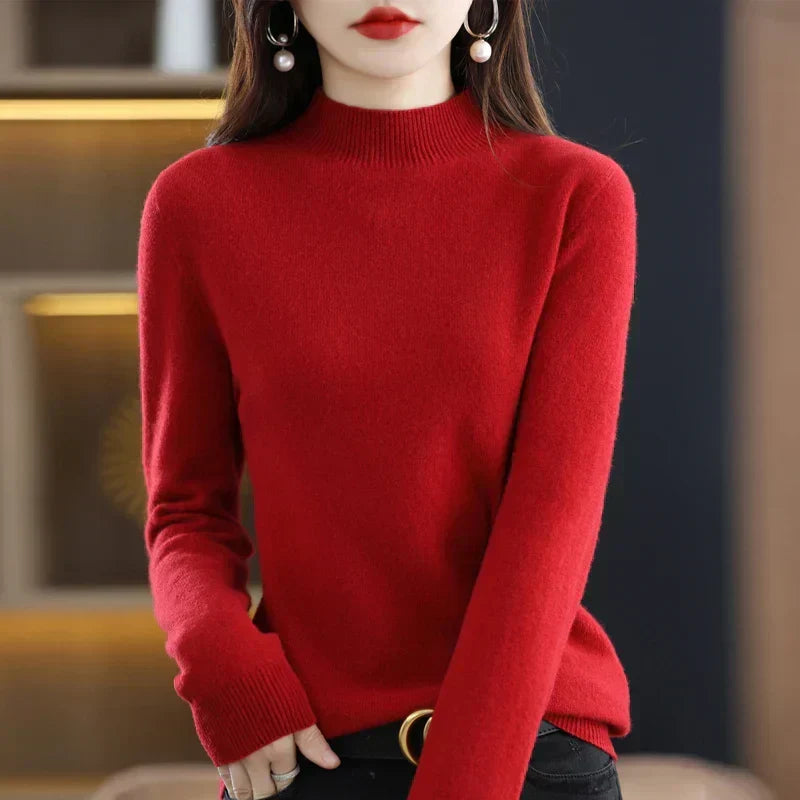 Maglione da donna Aurora in pura lana cashmere al 100% per l'autunno e l'inverno