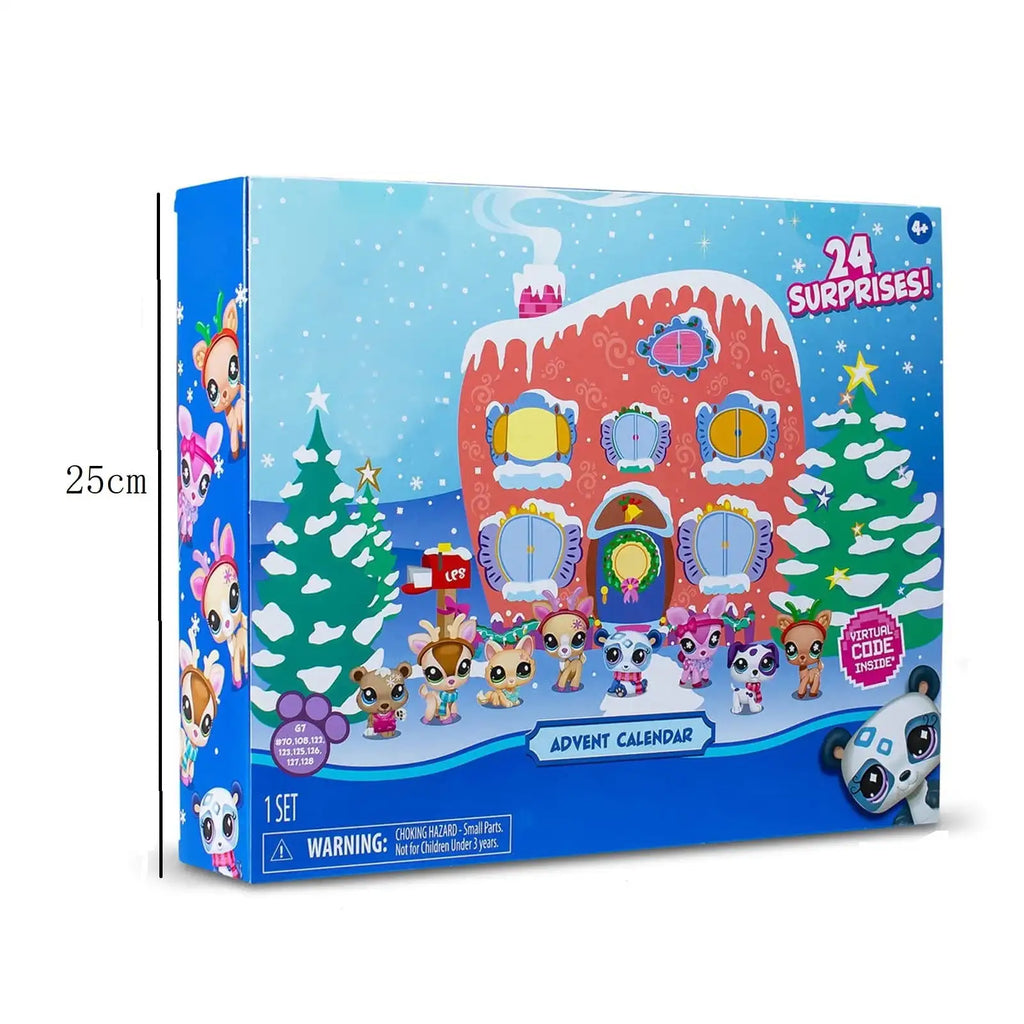 Calendario dell'Avvento Little Pets 24 figure misteriose per le vacanze
