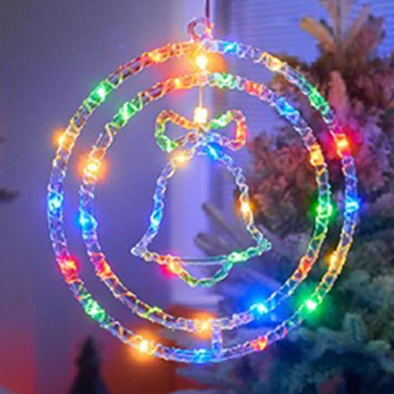 Anello luminoso natalizio a LED LumiRing | Alimentato tramite USB | 8 modalità di illuminazione | Bianco caldo e colorato | Decorazione per Natale e celebrazioni