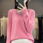 Maglione da donna con scollo a V in lana merino Kirrea Kirrea